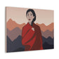 Stunning Woman in Traditional Japan Art Graphic Classic Art Canvas Gallery Wraps Ichaku [Perfect Gifts Selection]