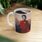 Stunning Woman in Traditional Japan Art Graphic Classic Ceramic Mug 11oz Ichaku [Perfect Gifts Selection]