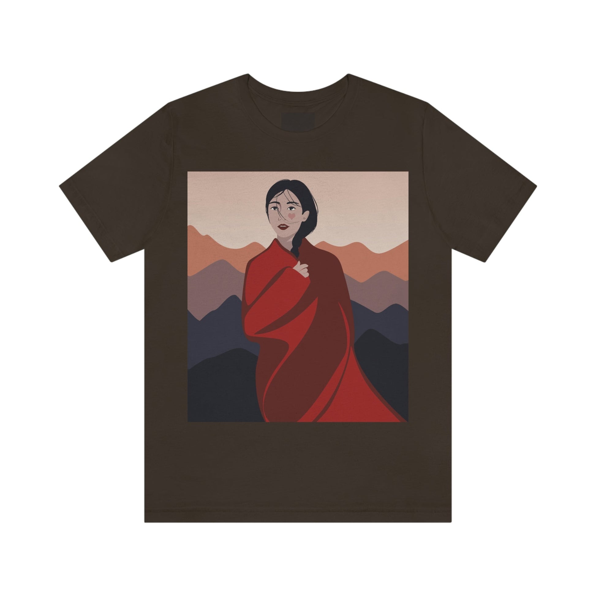 Stunning Woman in Traditional Japan Art Graphic Unisex Jersey Short Sleeve T-Shirt Ichaku [Perfect Gifts Selection]