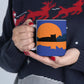 Sunset Black Cat Aesthetic Relaxed Aesthetic Minimalist Art Ceramic Mug 11oz Ichaku [Perfect Gifts Selection]