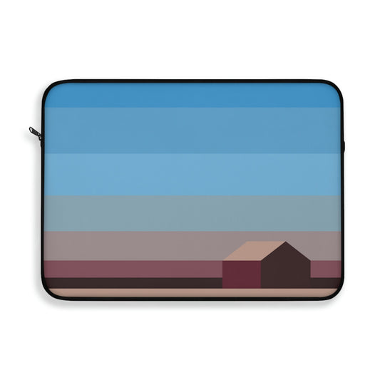 Sunset House Minimalist Abstract Art Landscape Minimal Design Laptop Sleeve Ichaku [Perfect Gifts Selection]