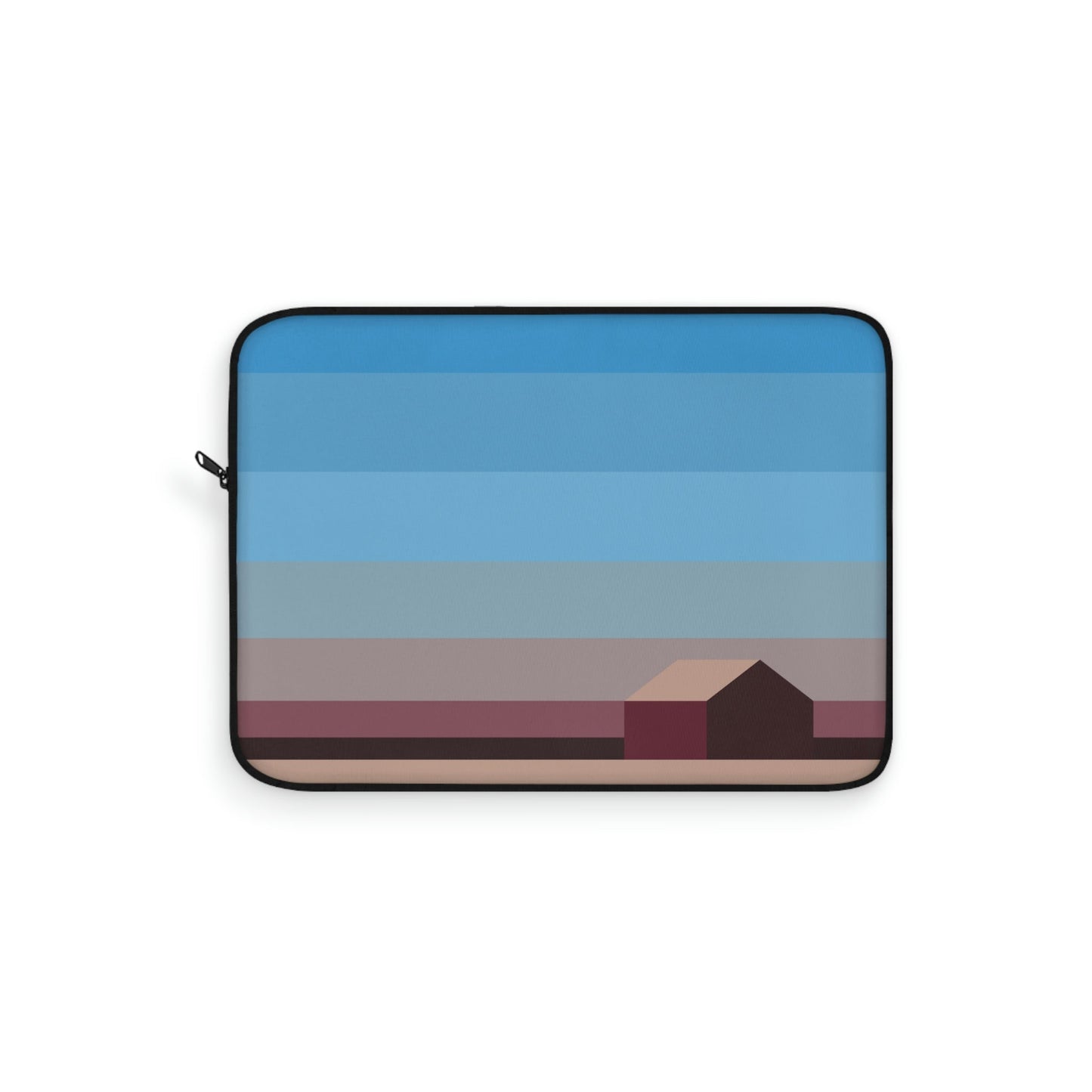 Sunset House Minimalist Abstract Art Landscape Minimal Design Laptop Sleeve Ichaku [Perfect Gifts Selection]