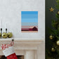 Sunset House Minimalist Abstract Art Landscape Minimal Design Premium Matte Vertical Posters Ichaku [Perfect Gifts Selection]