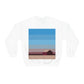 Sunset House Minimalist Abstract Art Landscape Minimal Design Unisex Heavy Blend™ Crewneck Sweatshirt Ichaku [Perfect Gifts Selection]