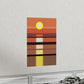 Sunset Minimal Art Landscape Water Aesthetics Premium Matte Vertical Posters Ichaku [Perfect Gifts Selection]
