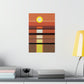 Sunset Minimal Art Landscape Water Aesthetics Premium Matte Vertical Posters Ichaku [Perfect Gifts Selection]