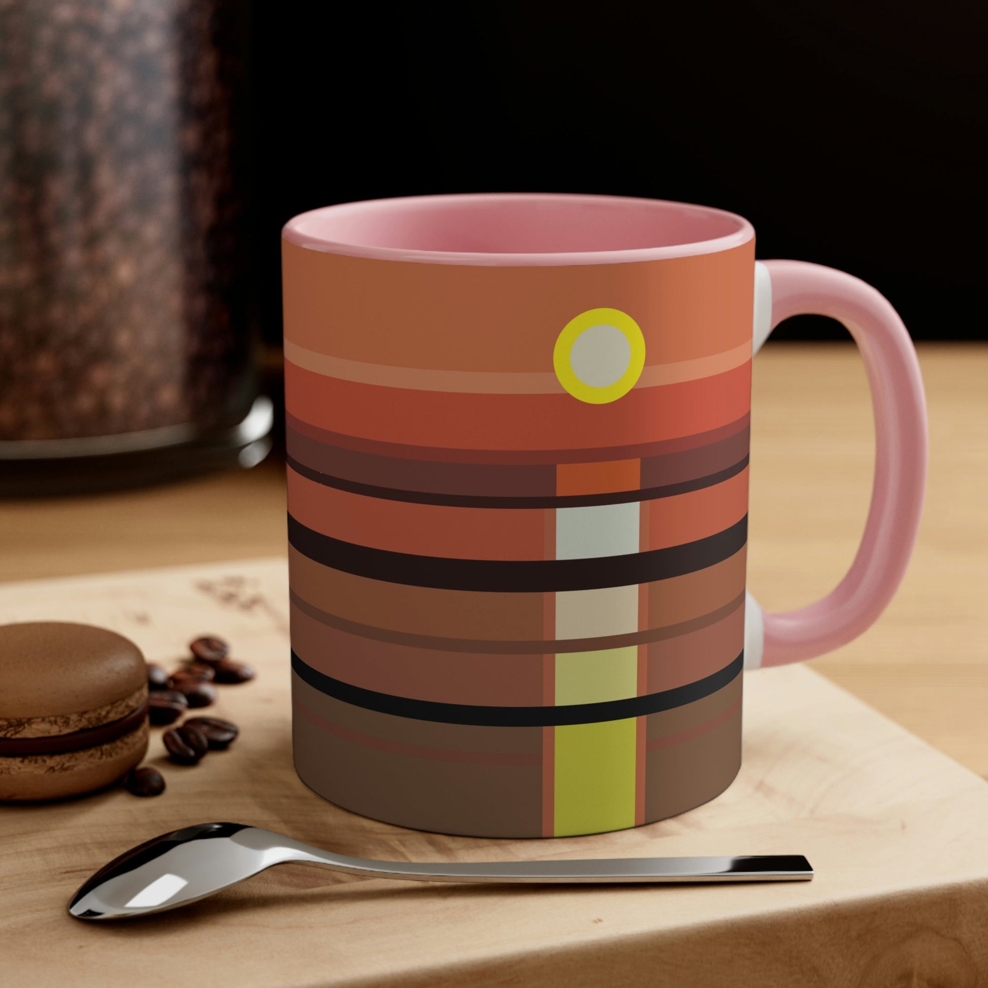 Sunset Minimal Art Landscape Water Classic Accent Coffee Mug 11oz Ichaku [Perfect Gifts Selection]