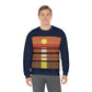 Sunset Minimal Art Landscape Water Unisex Heavy Blend™ Crewneck Sweatshirt Ichaku [Perfect Gifts Selection]