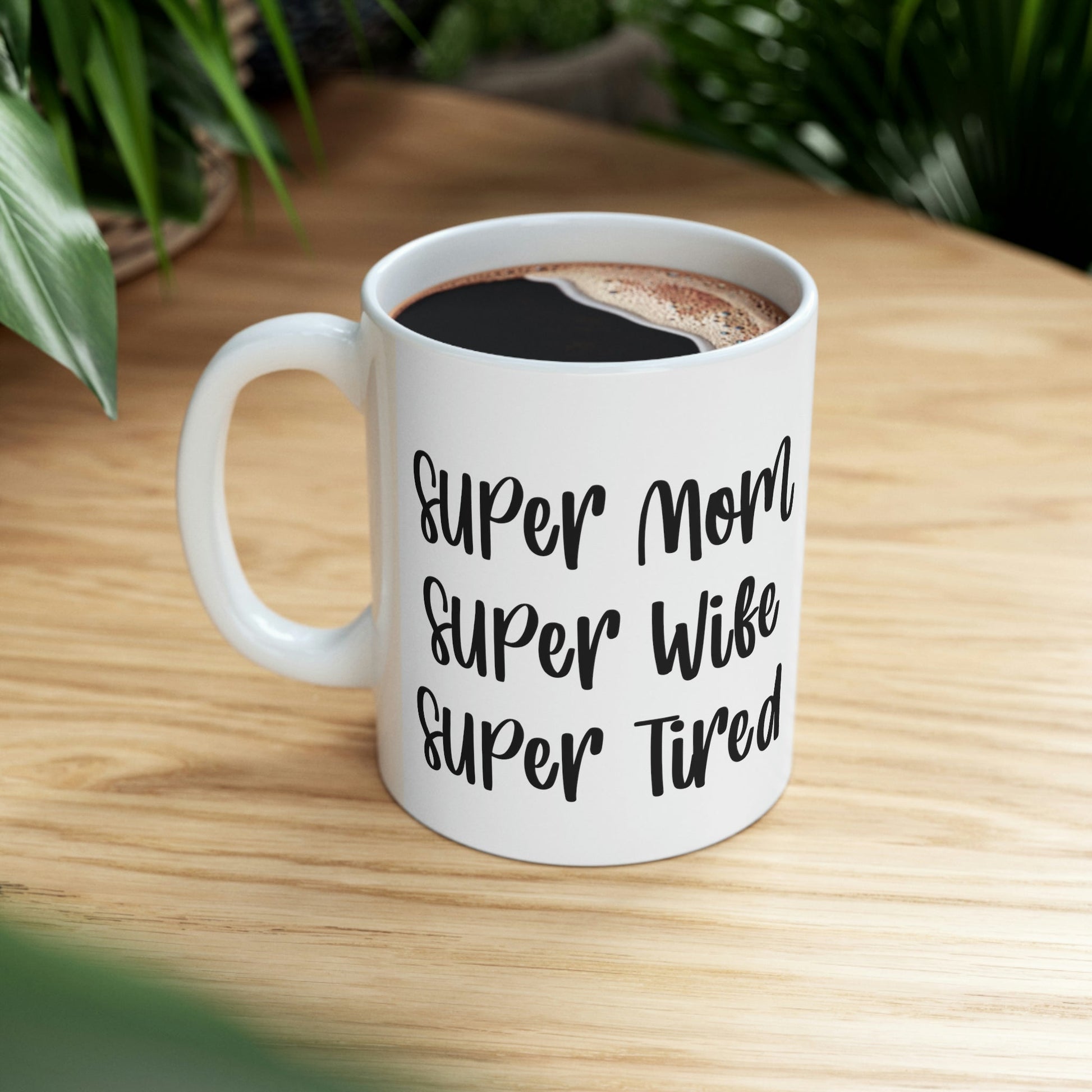 Super Mom MomderWoman Family Ceramic Mug 11oz Ichaku [Perfect Gifts Selection]