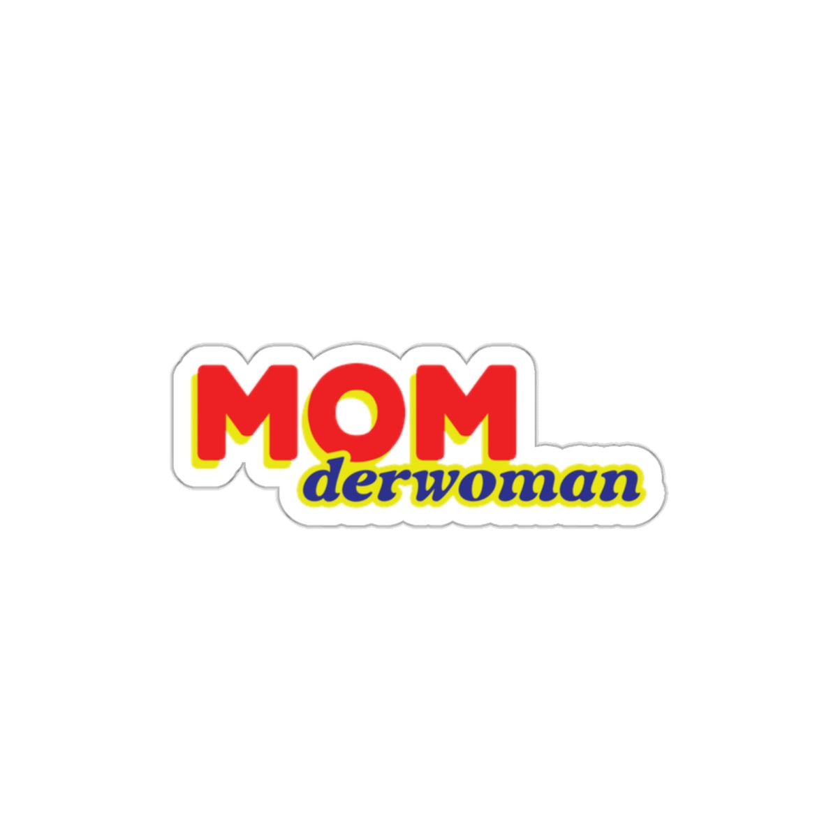 Super Mom MomderWoman Family Die-Cut Sticker Ichaku [Perfect Gifts Selection]