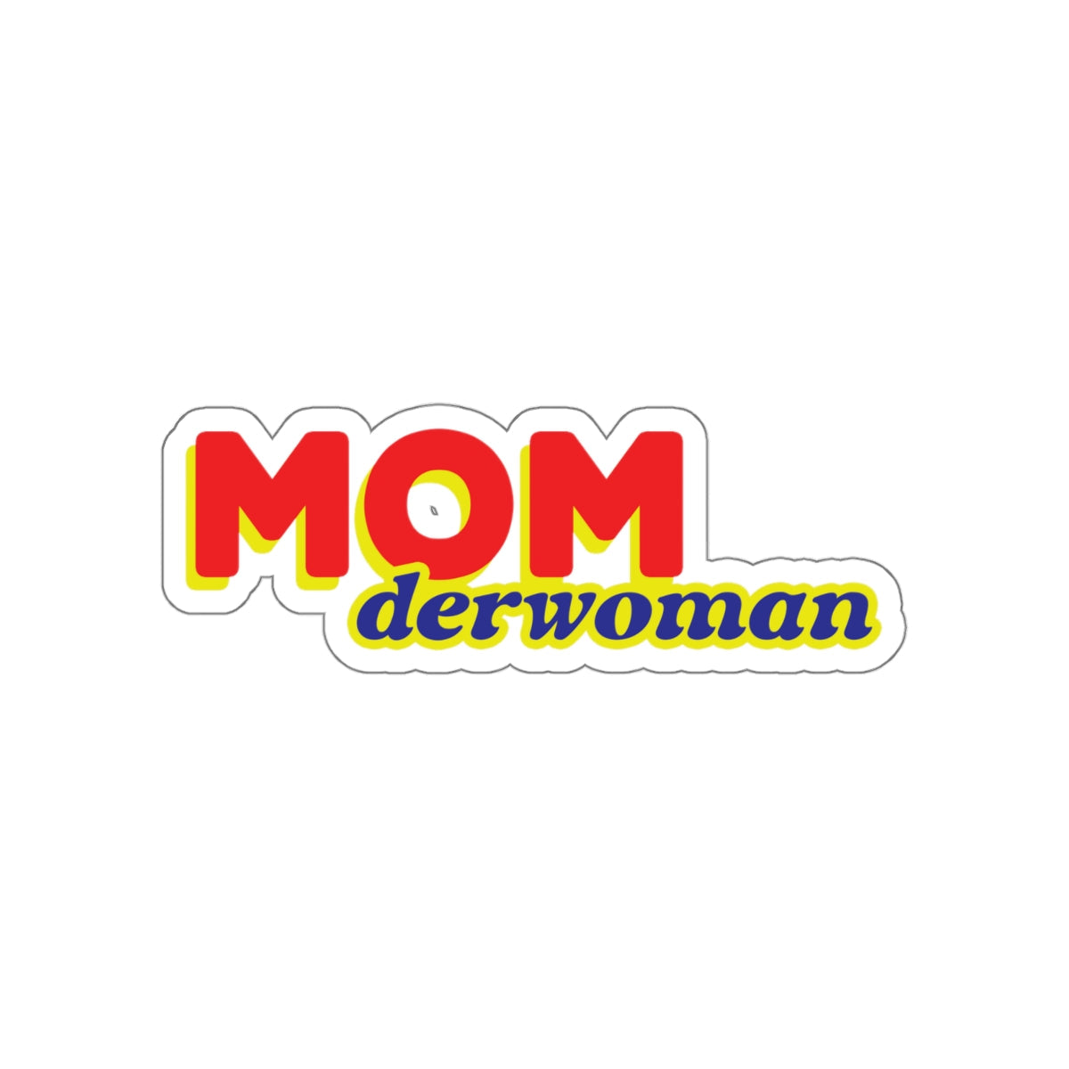 Super Mom MomderWoman Family Die-Cut Sticker Ichaku [Perfect Gifts Selection]