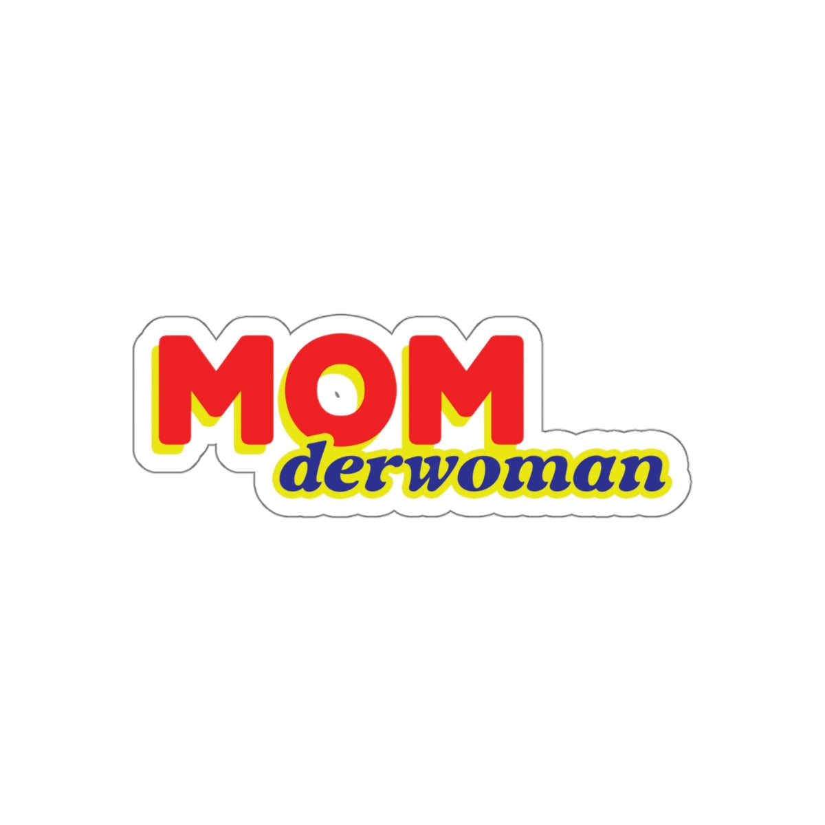 Super Mom MomderWoman Family Die-Cut Sticker Ichaku [Perfect Gifts Selection]