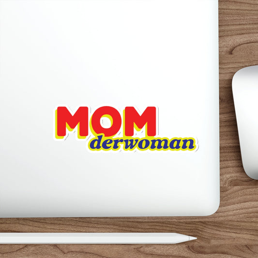 Super Mom MomderWoman Family Die-Cut Sticker Ichaku [Perfect Gifts Selection]