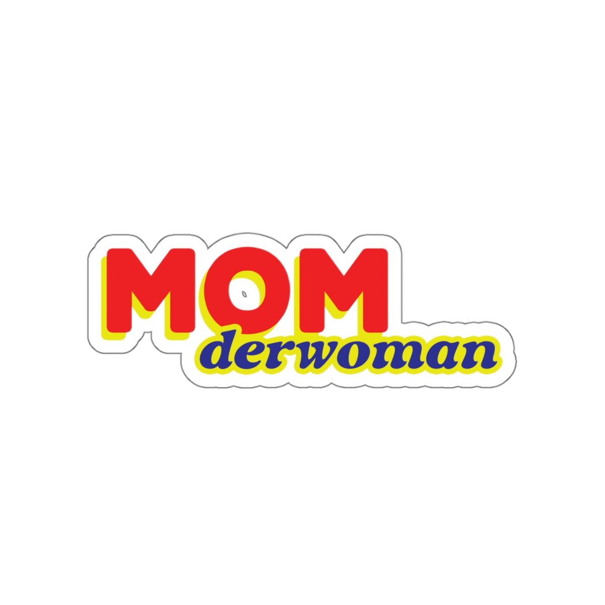 Super Mom MomderWoman Family Die-Cut Sticker Ichaku [Perfect Gifts Selection]