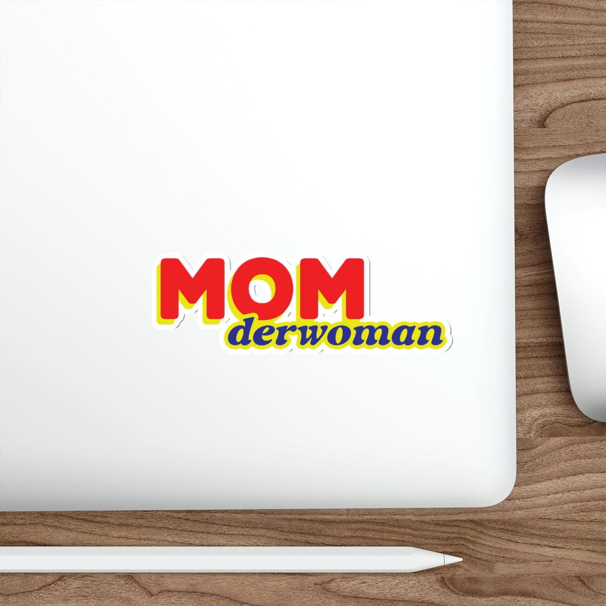 Super Mom MomderWoman Family Die-Cut Sticker Ichaku [Perfect Gifts Selection]