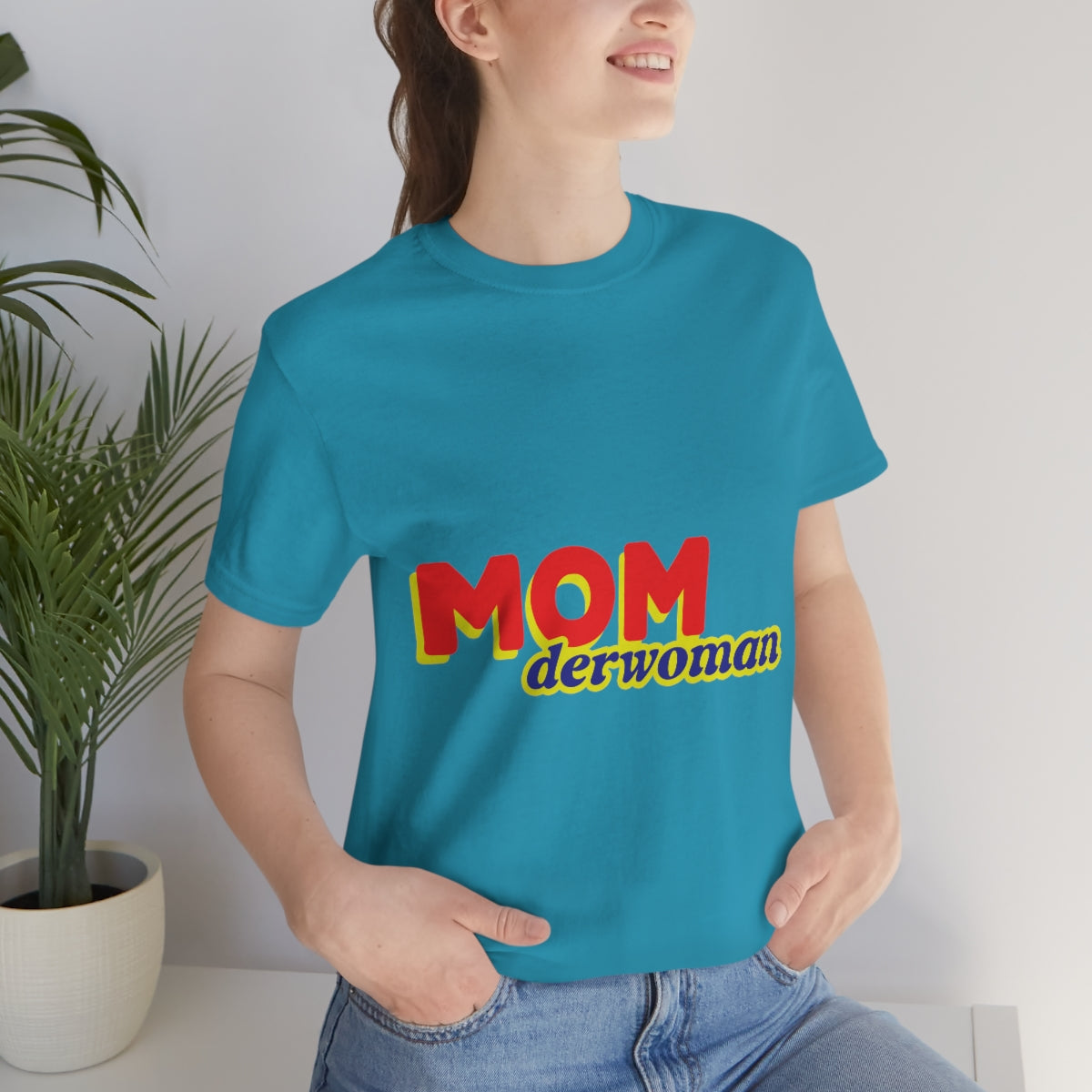 Super Mom MomderWoman Family Jersey Short Sleeve T-Shirt Ichaku [Perfect Gifts Selection]