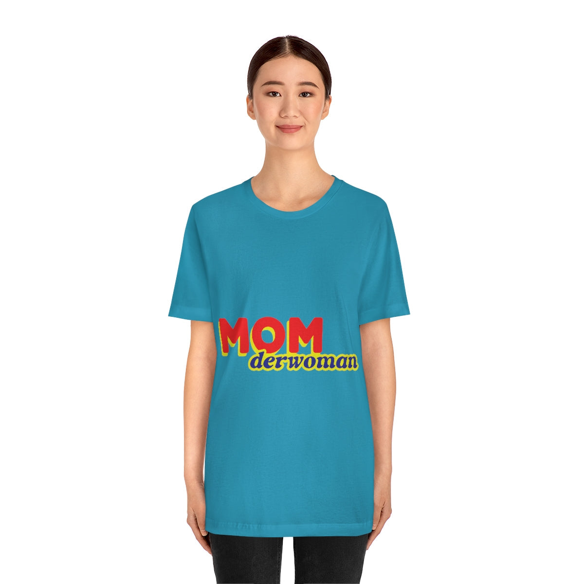 Super Mom MomderWoman Family Jersey Short Sleeve T-Shirt Ichaku [Perfect Gifts Selection]