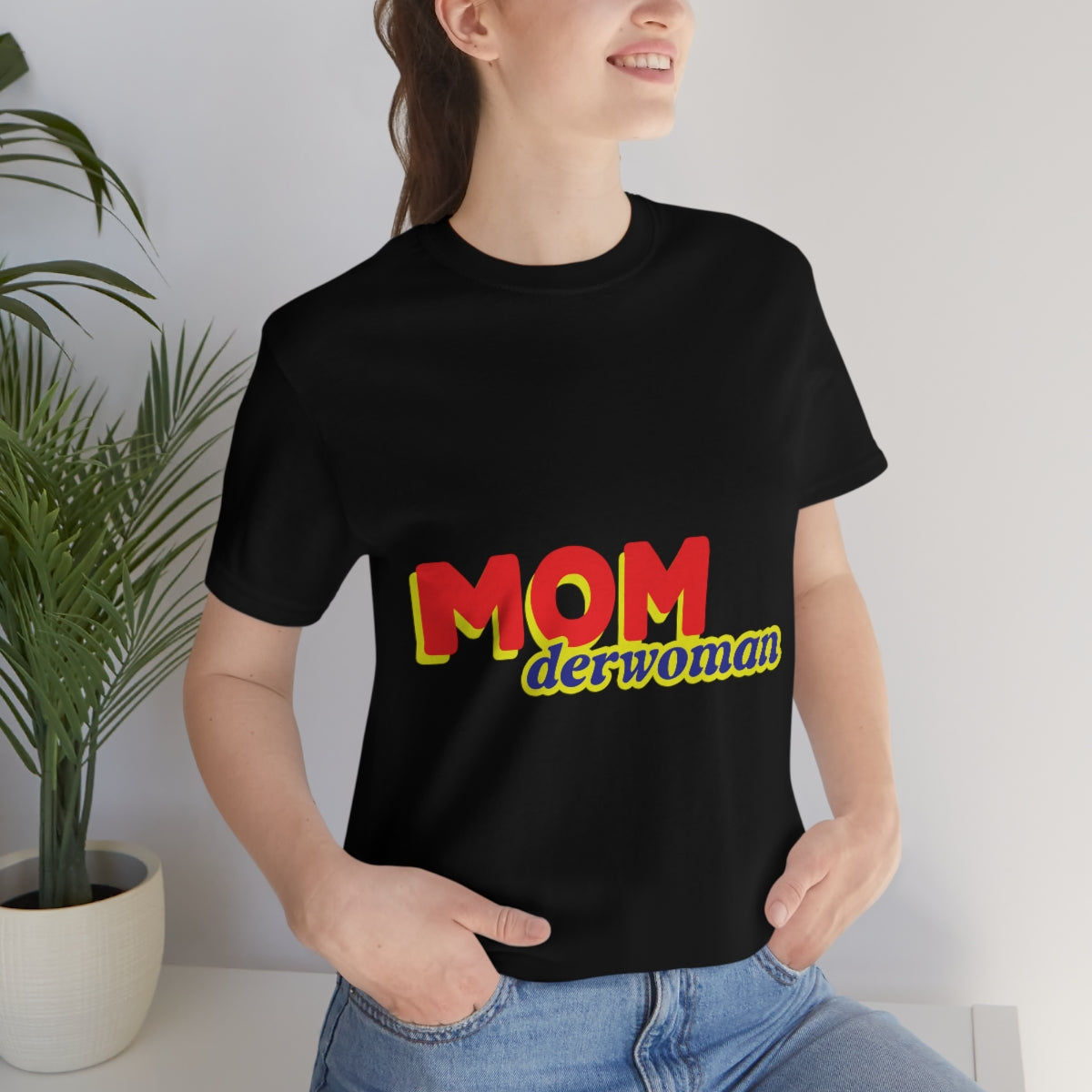 Super Mom MomderWoman Family Jersey Short Sleeve T-Shirt Ichaku [Perfect Gifts Selection]