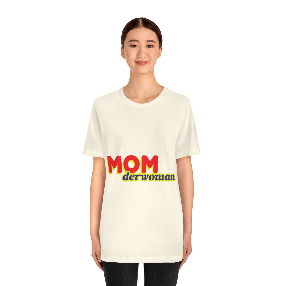 Super Mom MomderWoman Family Jersey Short Sleeve T-Shirt Ichaku [Perfect Gifts Selection]