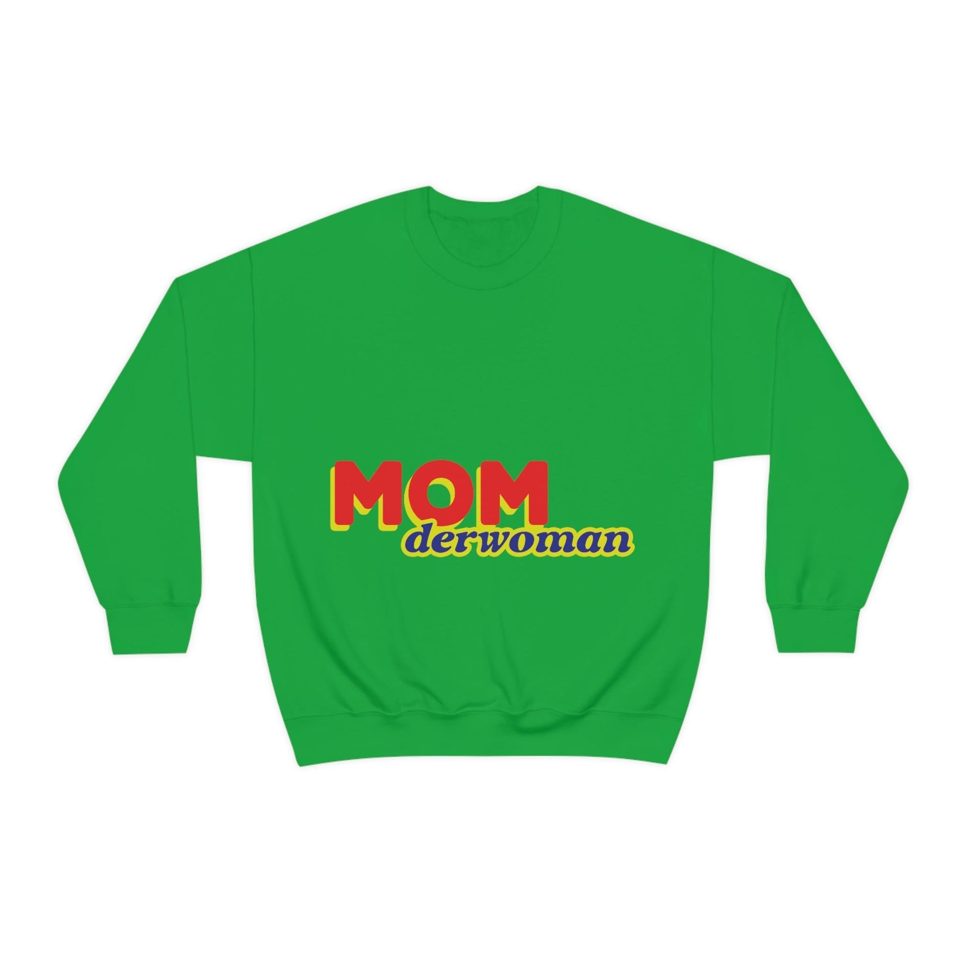 Super Mom MomderWoman Family Unisex Heavy Blend™ Crewneck Sweatshirt Ichaku [Perfect Gifts Selection]