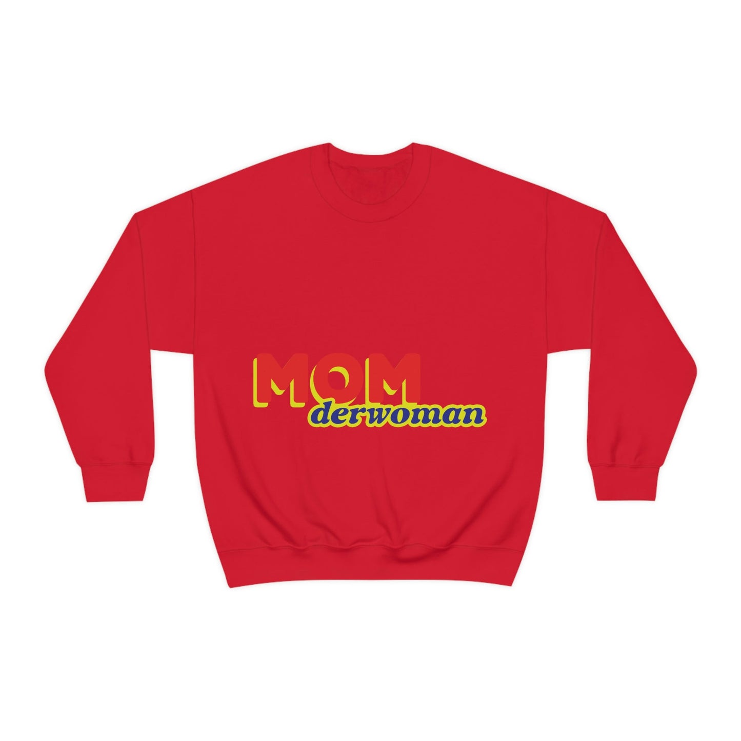 Super Mom MomderWoman Family Unisex Heavy Blend™ Crewneck Sweatshirt Ichaku [Perfect Gifts Selection]