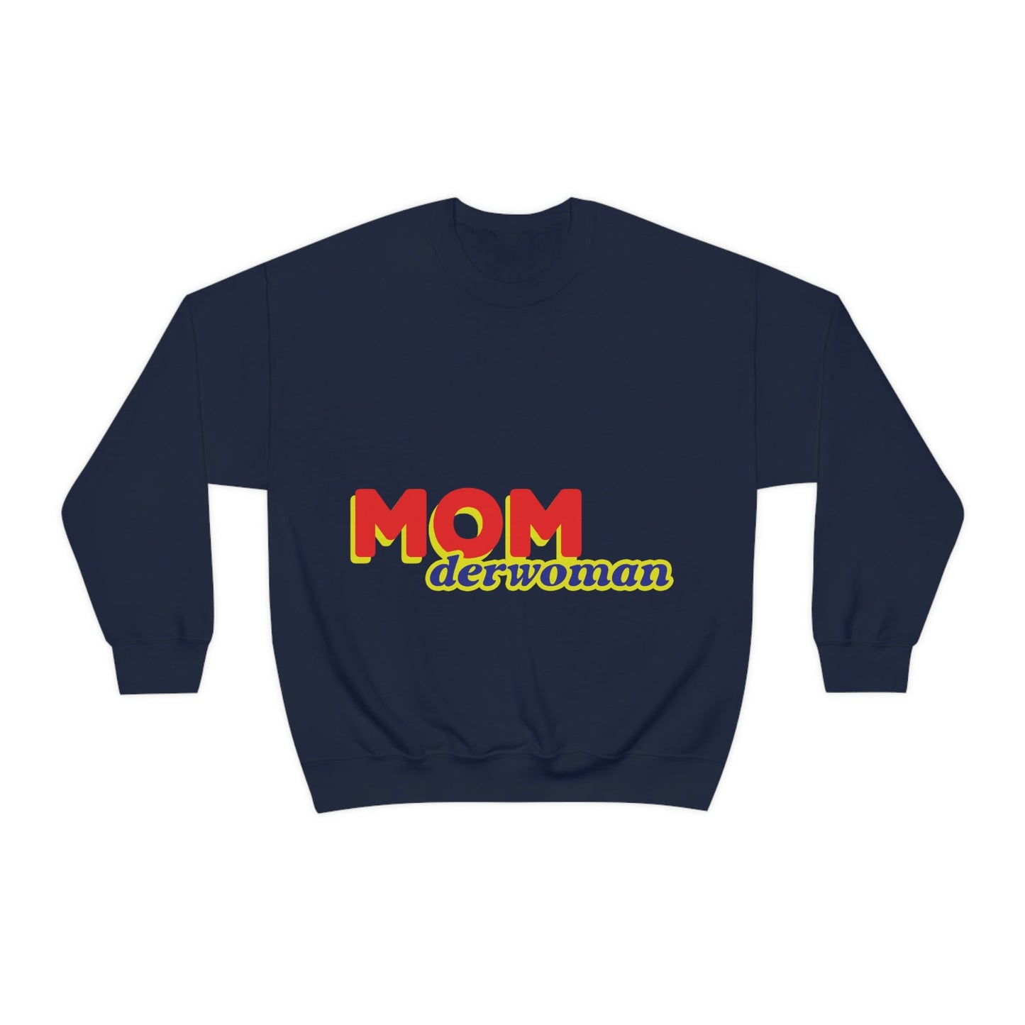 Super Mom MomderWoman Family Unisex Heavy Blend™ Crewneck Sweatshirt Ichaku [Perfect Gifts Selection]