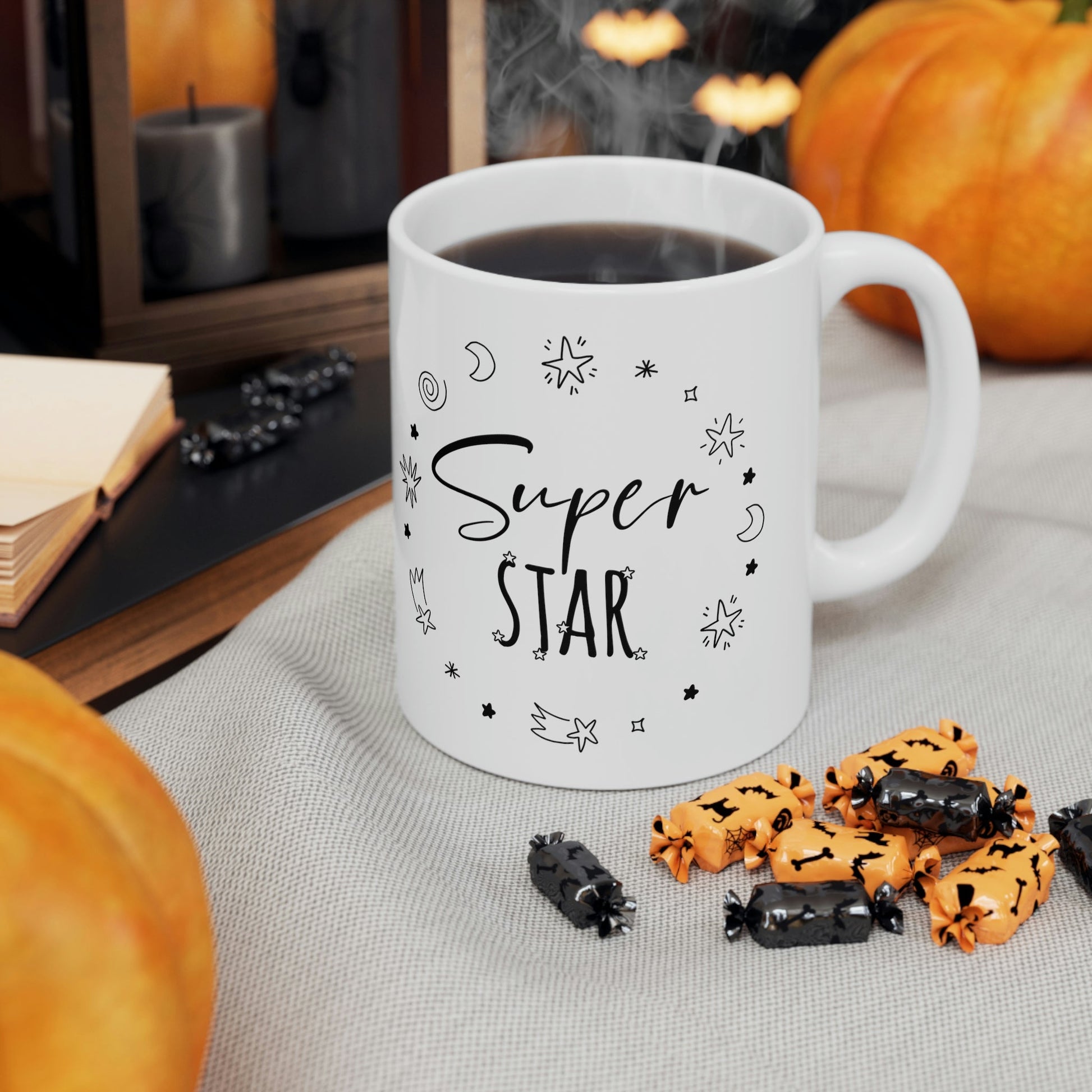 Superstar Big Dreams Quote Funny Ceramic Mug 11oz Ichaku [Perfect Gifts Selection]