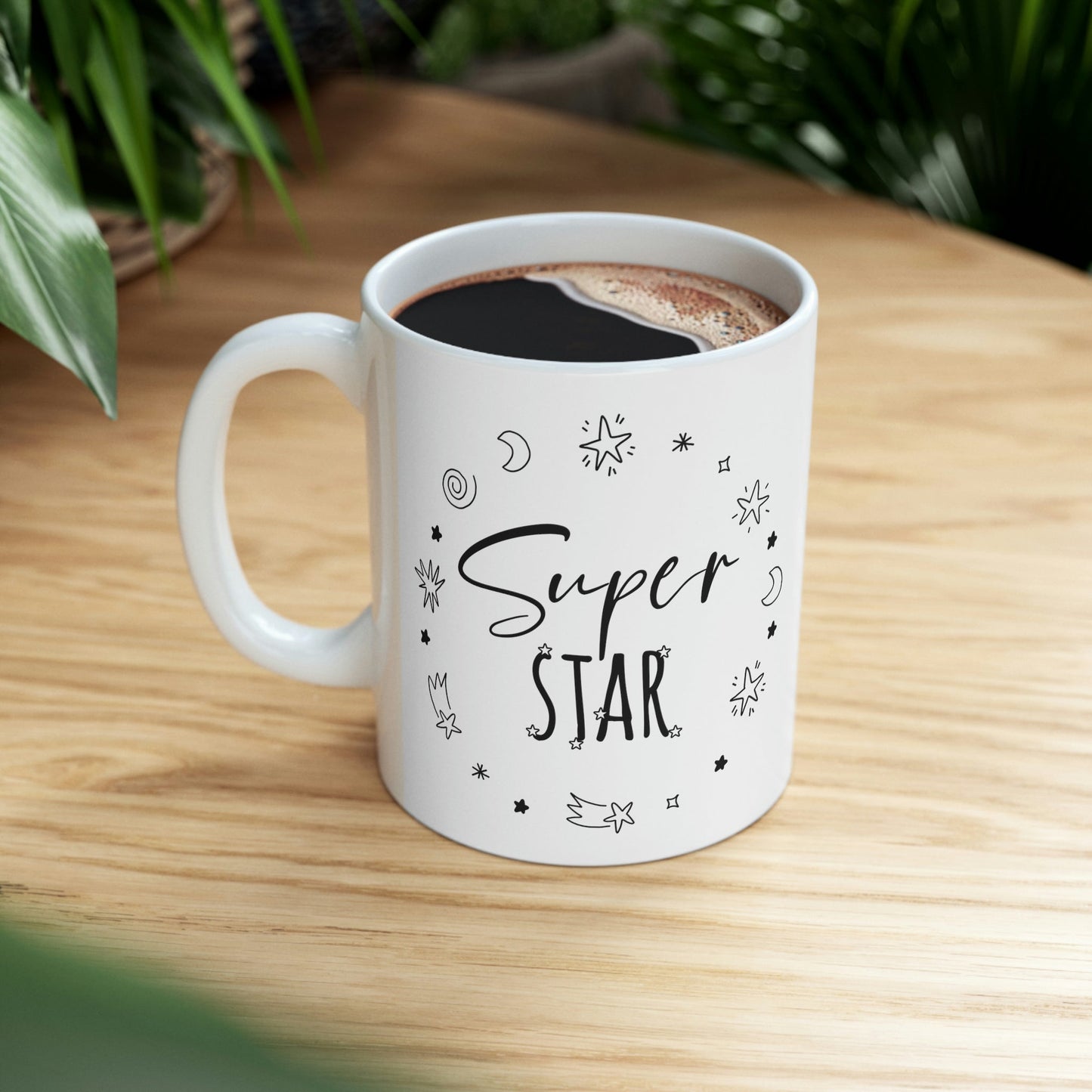 Superstar Big Dreams Quote Funny Ceramic Mug 11oz Ichaku [Perfect Gifts Selection]