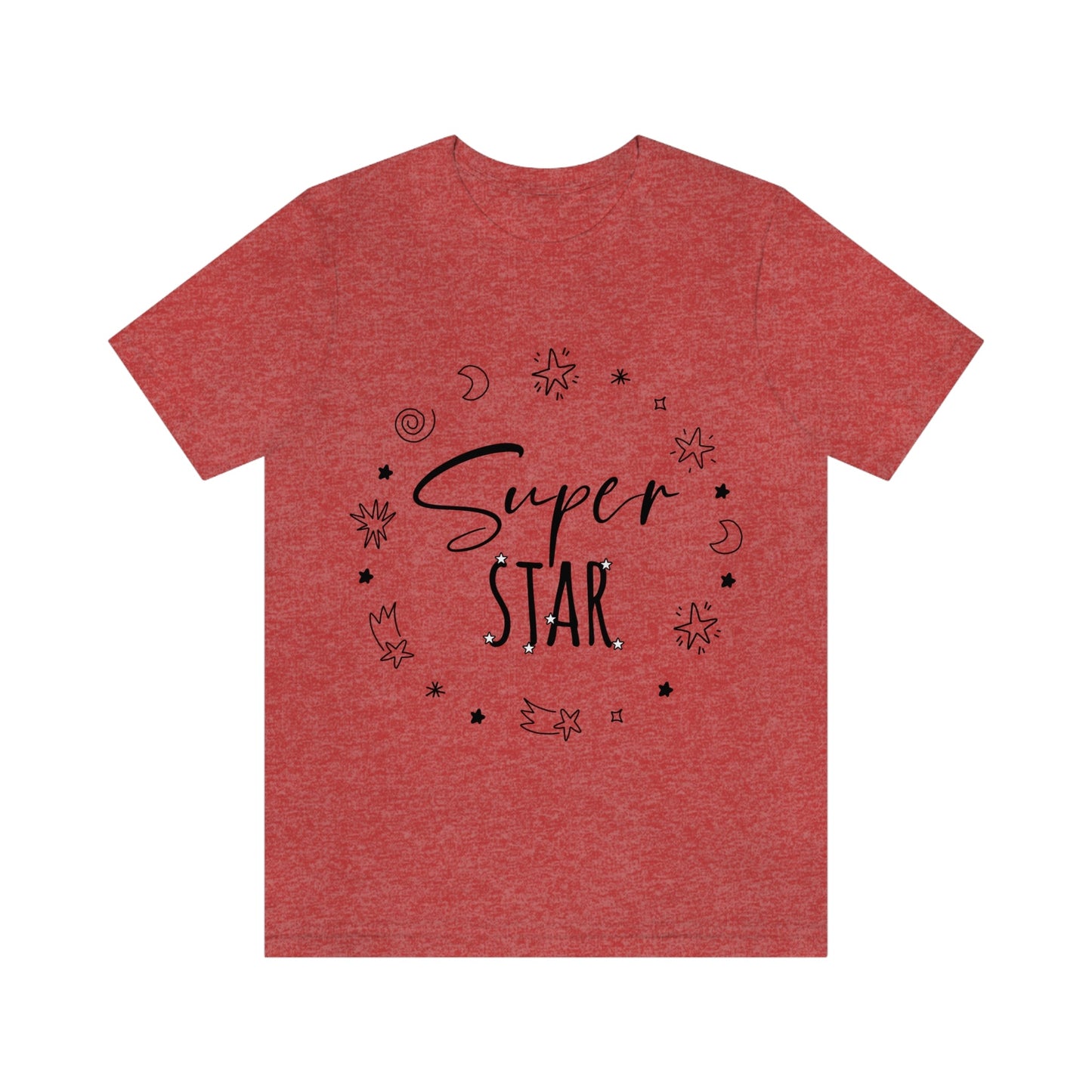 Superstar Big Dreams Quote Funny Typography Unisex Jersey Short Sleeve T-Shirt Ichaku [Perfect Gifts Selection]