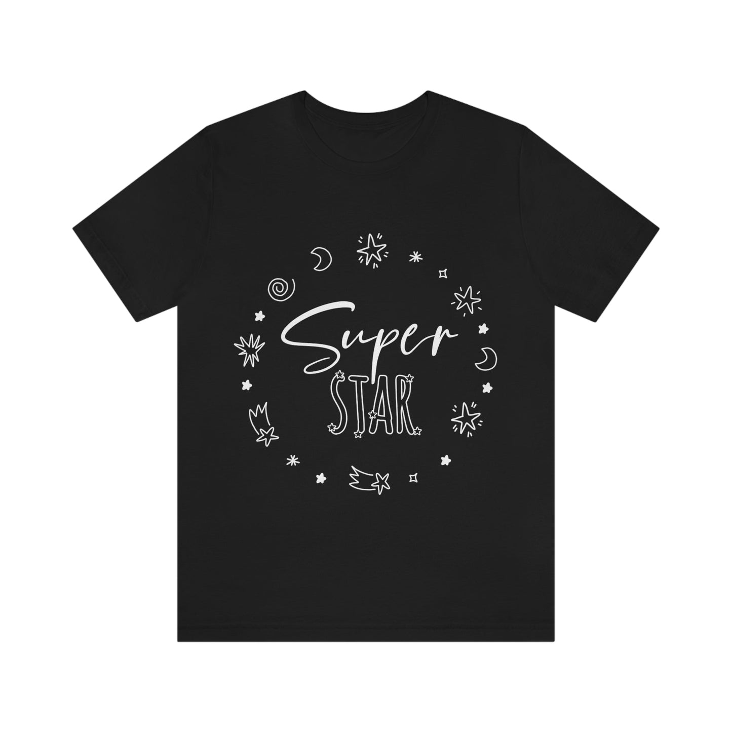 Superstar Big Dreams Quote Funny Typography Unisex Jersey Short Sleeve T-Shirt Ichaku [Perfect Gifts Selection]