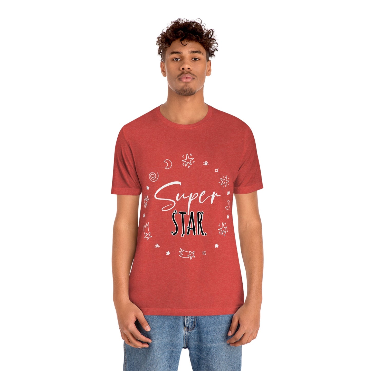 Superstar Big Dreams Quote Funny Typography Unisex Jersey Short Sleeve T-Shirt Ichaku [Perfect Gifts Selection]