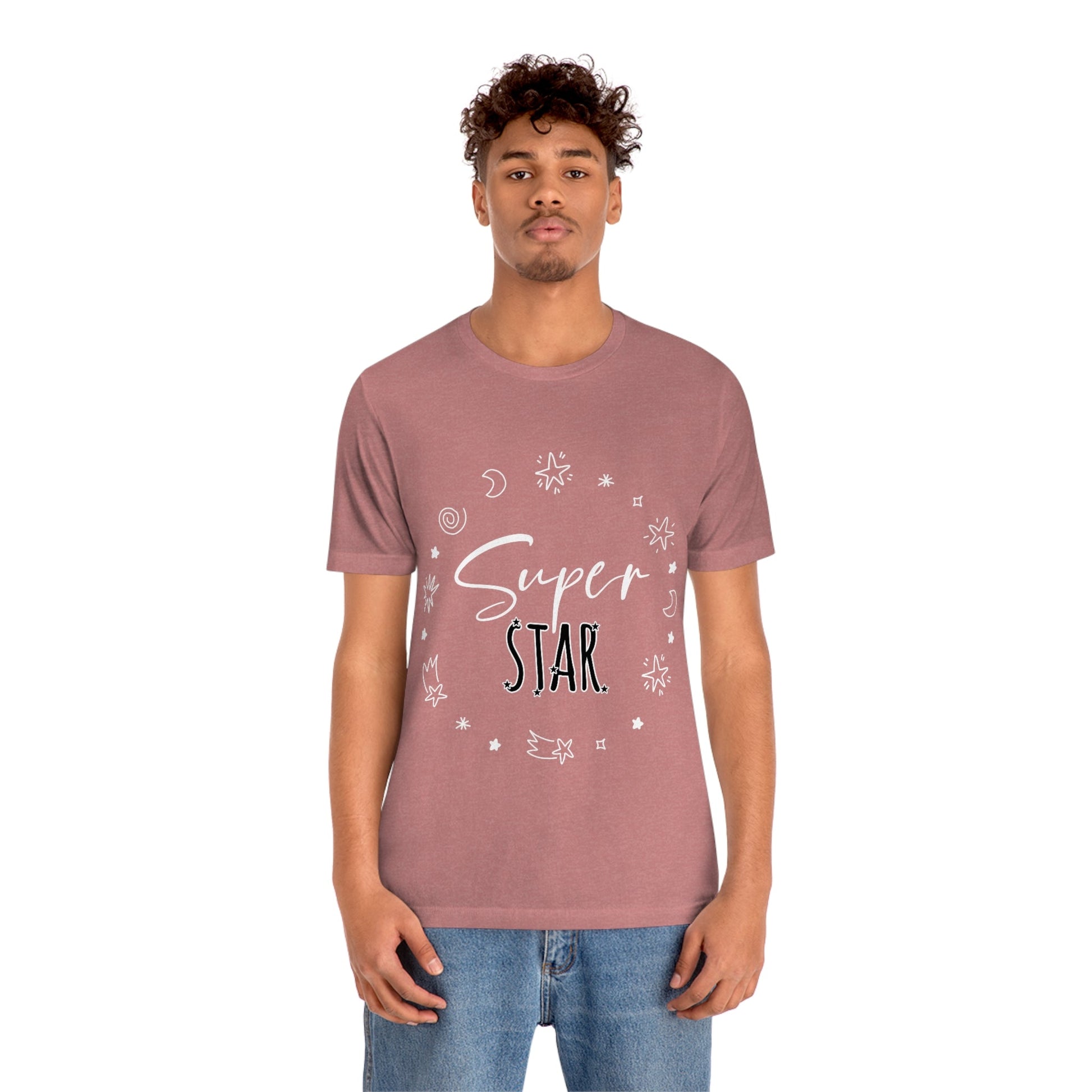 Superstar Big Dreams Quote Funny Typography Unisex Jersey Short Sleeve T-Shirt Ichaku [Perfect Gifts Selection]