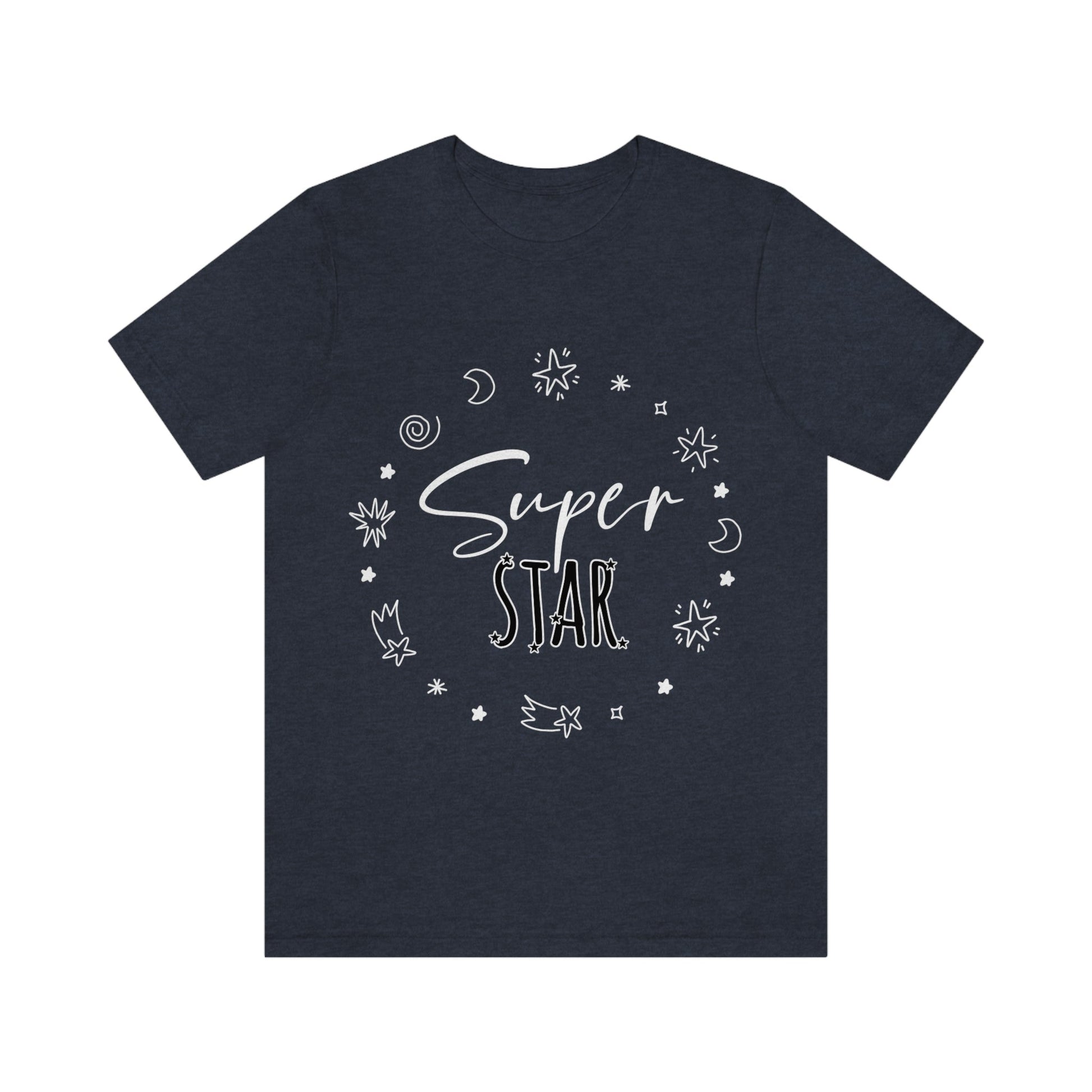 Superstar Big Dreams Quote Funny Typography Unisex Jersey Short Sleeve T-Shirt Ichaku [Perfect Gifts Selection]