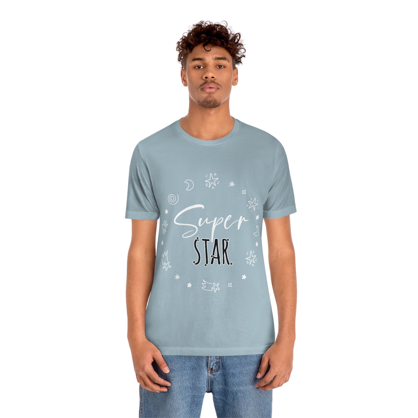 Superstar Big Dreams Quote Funny Typography Unisex Jersey Short Sleeve T-Shirt Ichaku [Perfect Gifts Selection]