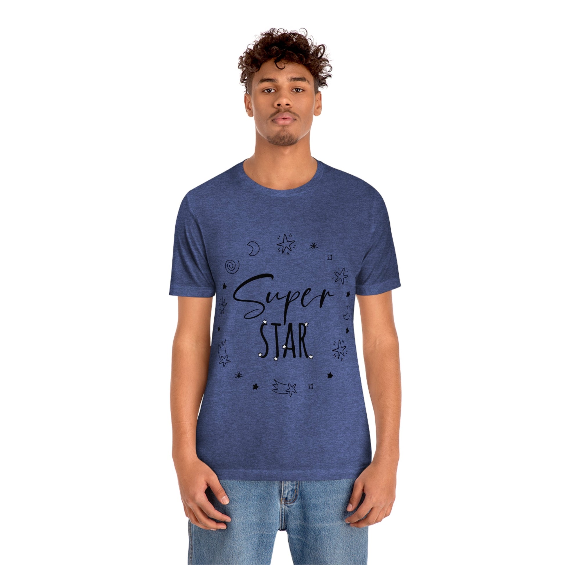 Superstar Big Dreams Quote Funny Typography Unisex Jersey Short Sleeve T-Shirt Ichaku [Perfect Gifts Selection]