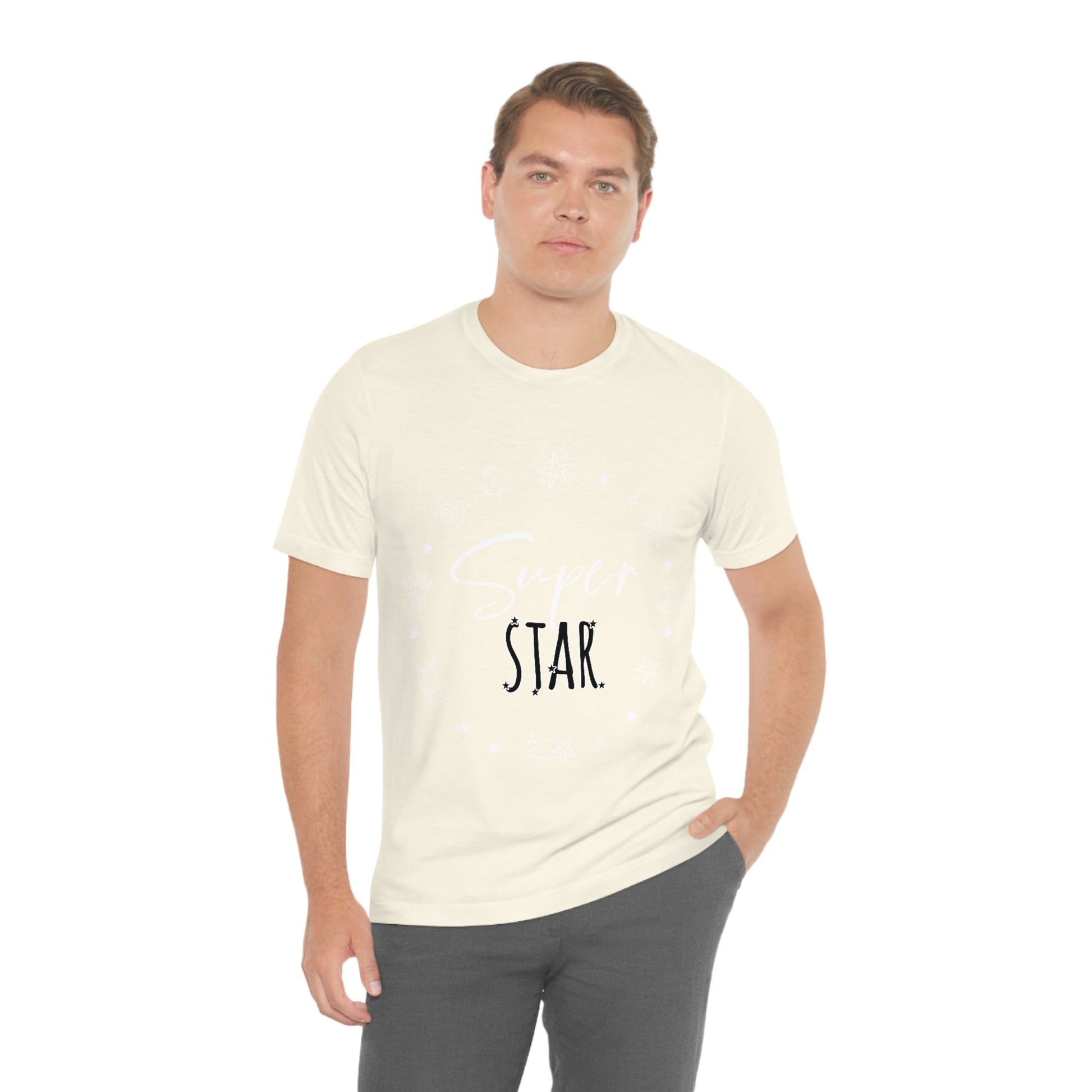 Superstar Big Dreams Quote Funny Typography Unisex Jersey Short Sleeve T-Shirt Ichaku [Perfect Gifts Selection]