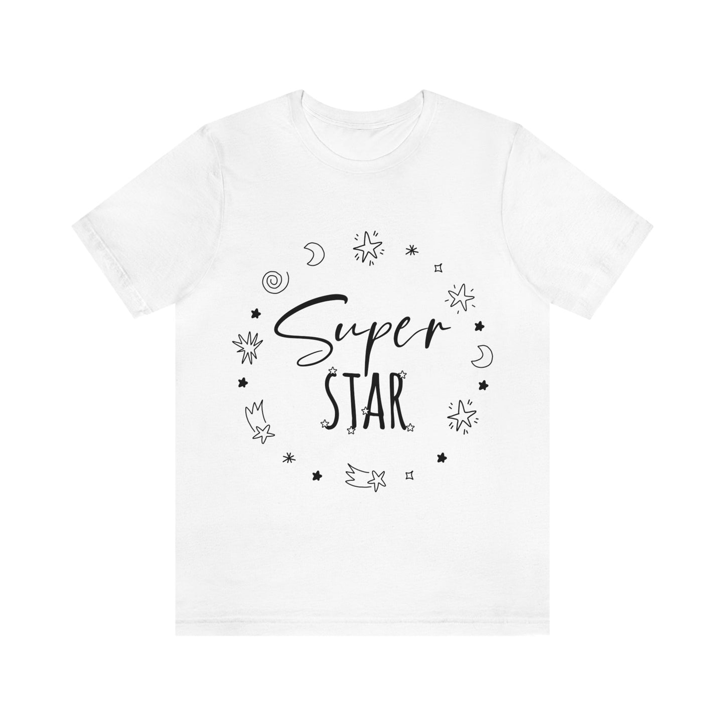 Superstar Big Dreams Quote Funny Typography Unisex Jersey Short Sleeve T-Shirt Ichaku [Perfect Gifts Selection]