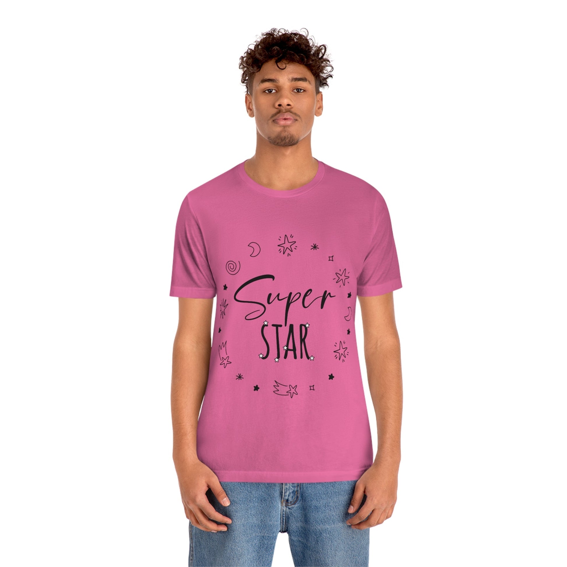 Superstar Big Dreams Quote Funny Typography Unisex Jersey Short Sleeve T-Shirt Ichaku [Perfect Gifts Selection]