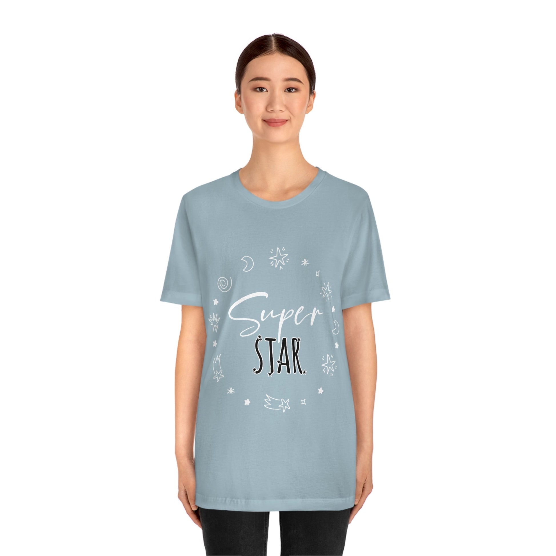 Superstar Big Dreams Quote Funny Typography Unisex Jersey Short Sleeve T-Shirt Ichaku [Perfect Gifts Selection]