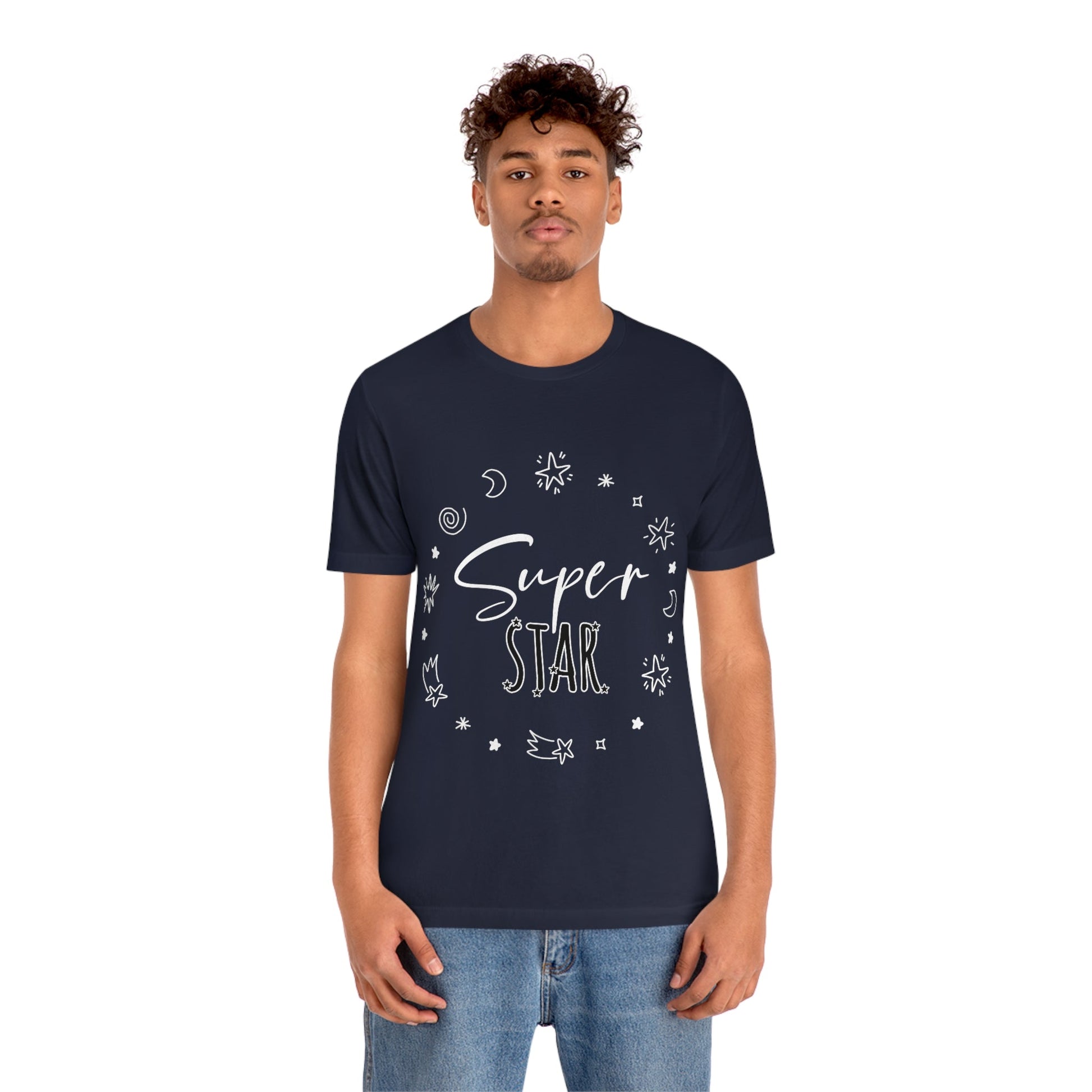 Superstar Big Dreams Quote Funny Typography Unisex Jersey Short Sleeve T-Shirt Ichaku [Perfect Gifts Selection]