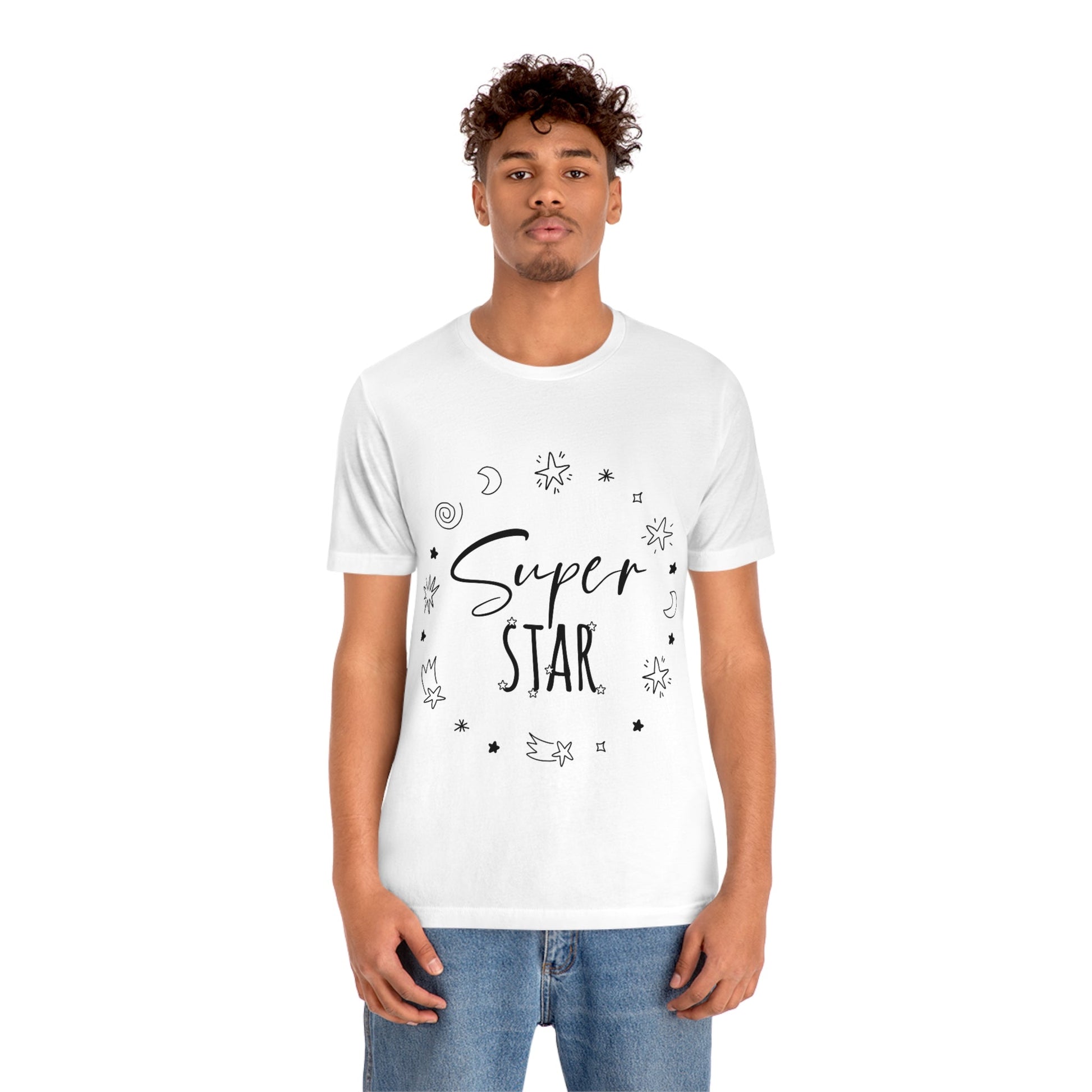 Superstar Big Dreams Quote Funny Typography Unisex Jersey Short Sleeve T-Shirt Ichaku [Perfect Gifts Selection]