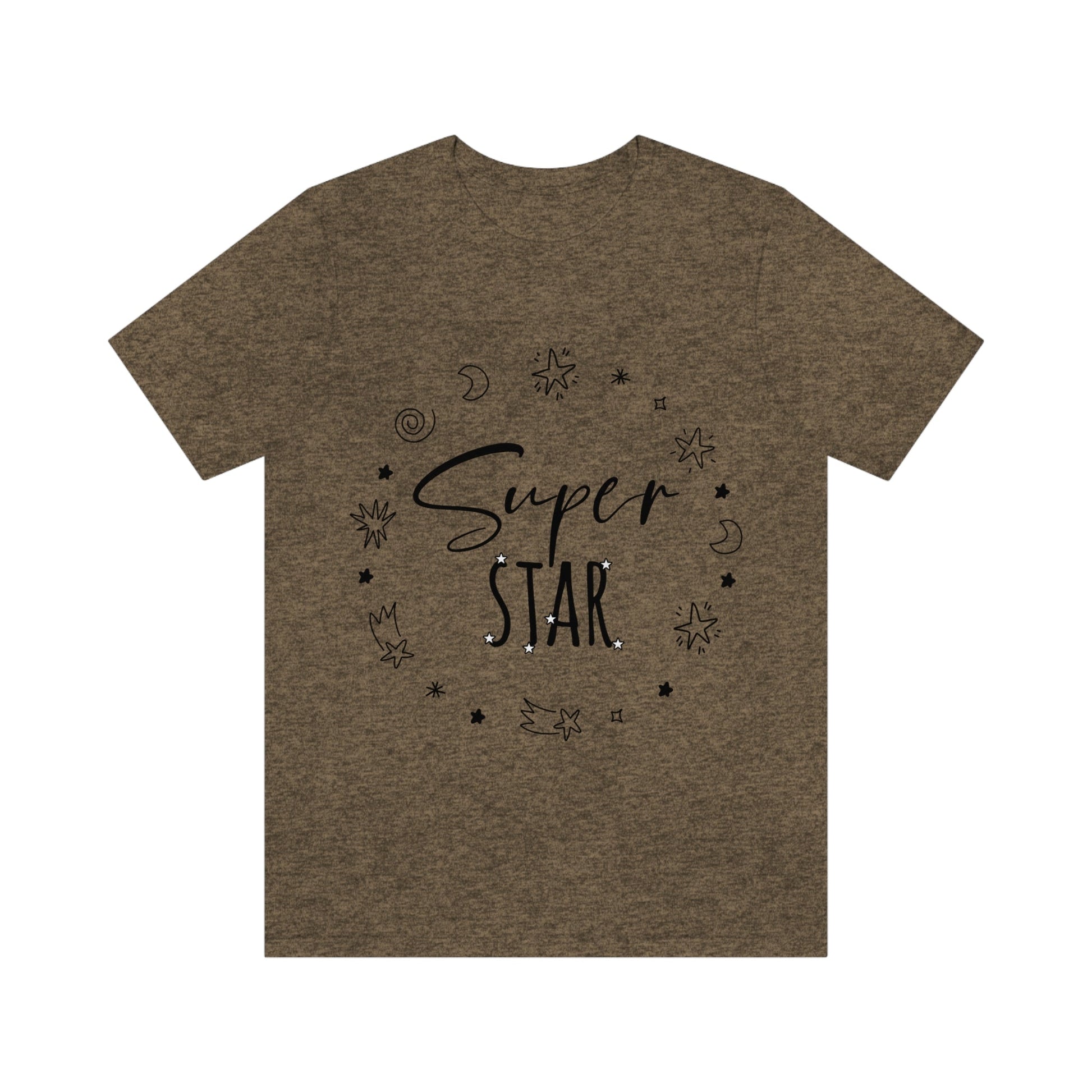 Superstar Big Dreams Quote Funny Typography Unisex Jersey Short Sleeve T-Shirt Ichaku [Perfect Gifts Selection]