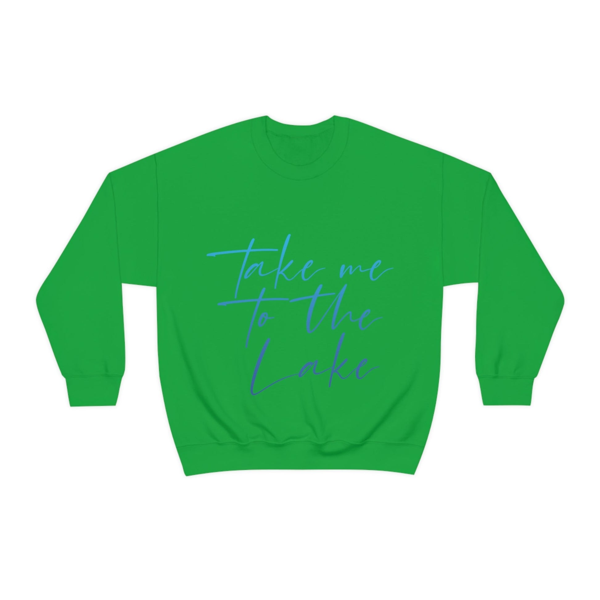 Take Me to the Lake Vacation Landscape Explore Unisex Heavy Blend™ Crewneck Sweatshirt Ichaku [Perfect Gifts Selection]