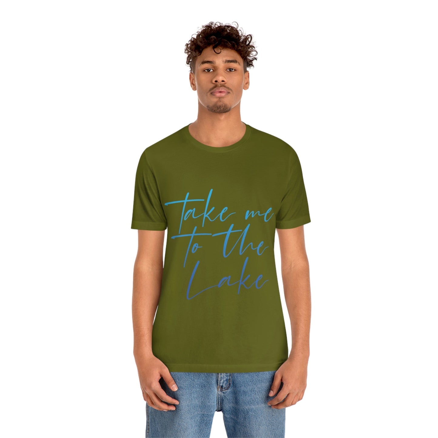 Take Me to the Lake Vacation Landscape Explore Unisex Jersey Short Sleeve T-Shirt Ichaku [Perfect Gifts Selection]