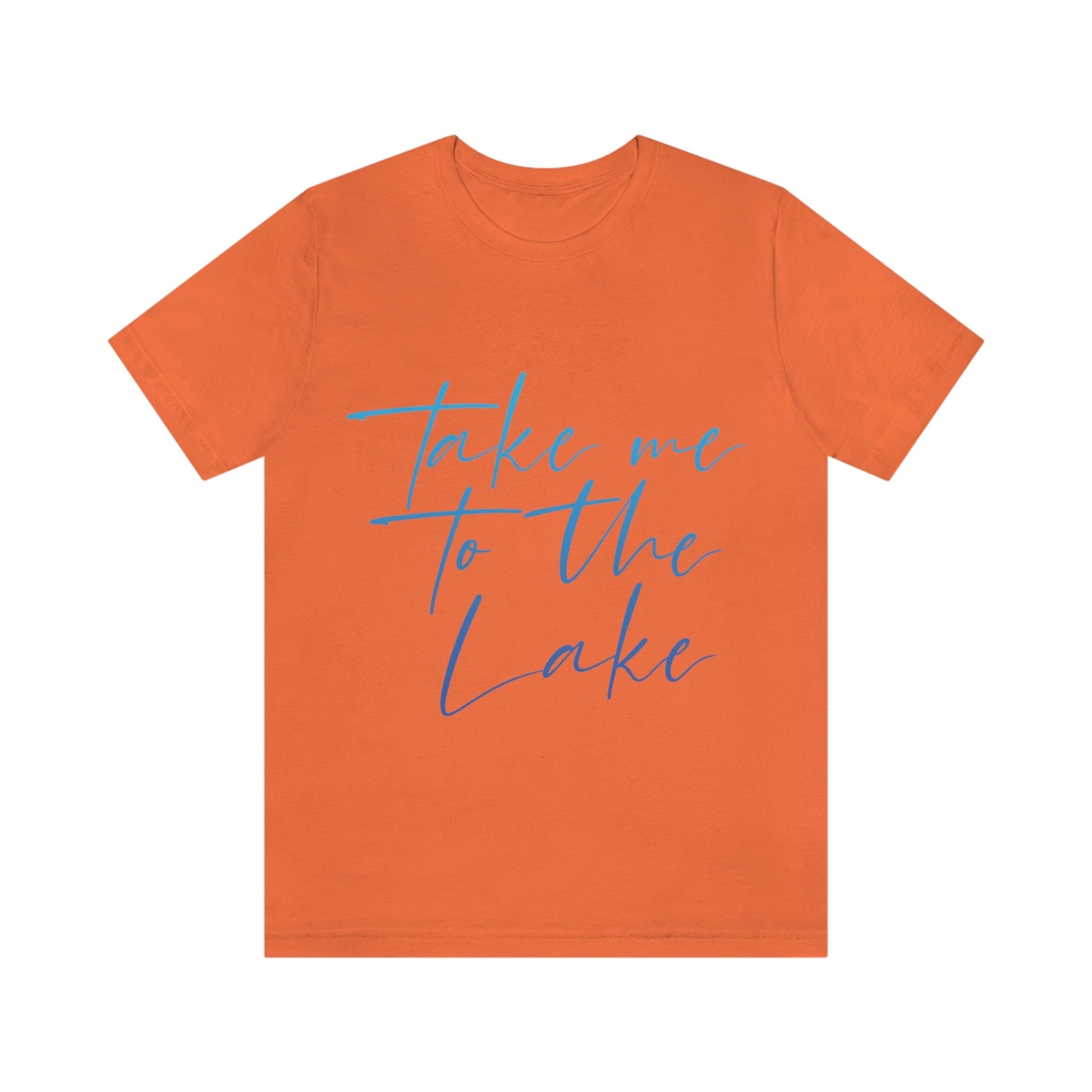 Take Me to the Lake Vacation Landscape Explore Unisex Jersey Short Sleeve T-Shirt Ichaku [Perfect Gifts Selection]