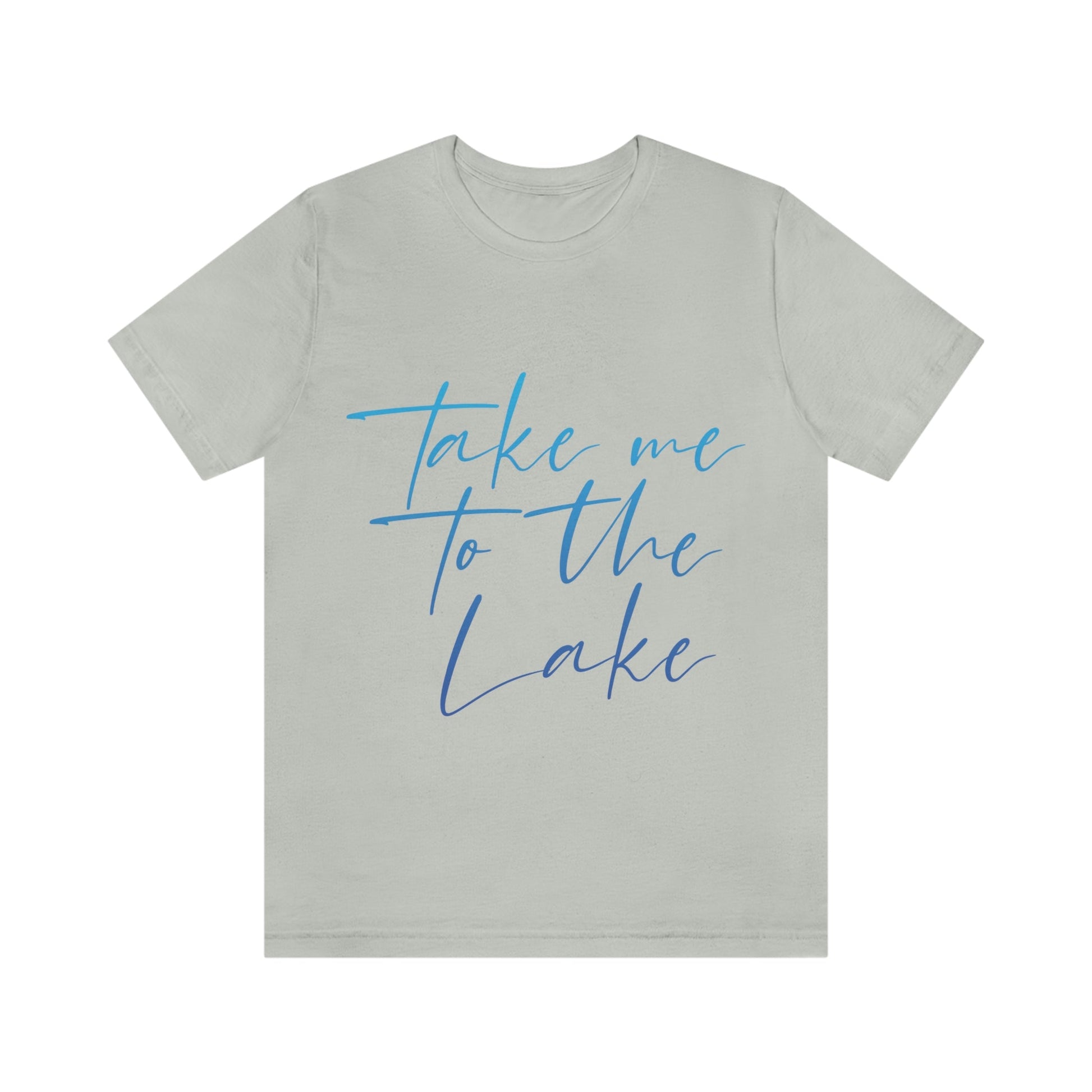 Take Me to the Lake Vacation Landscape Explore Unisex Jersey Short Sleeve T-Shirt Ichaku [Perfect Gifts Selection]