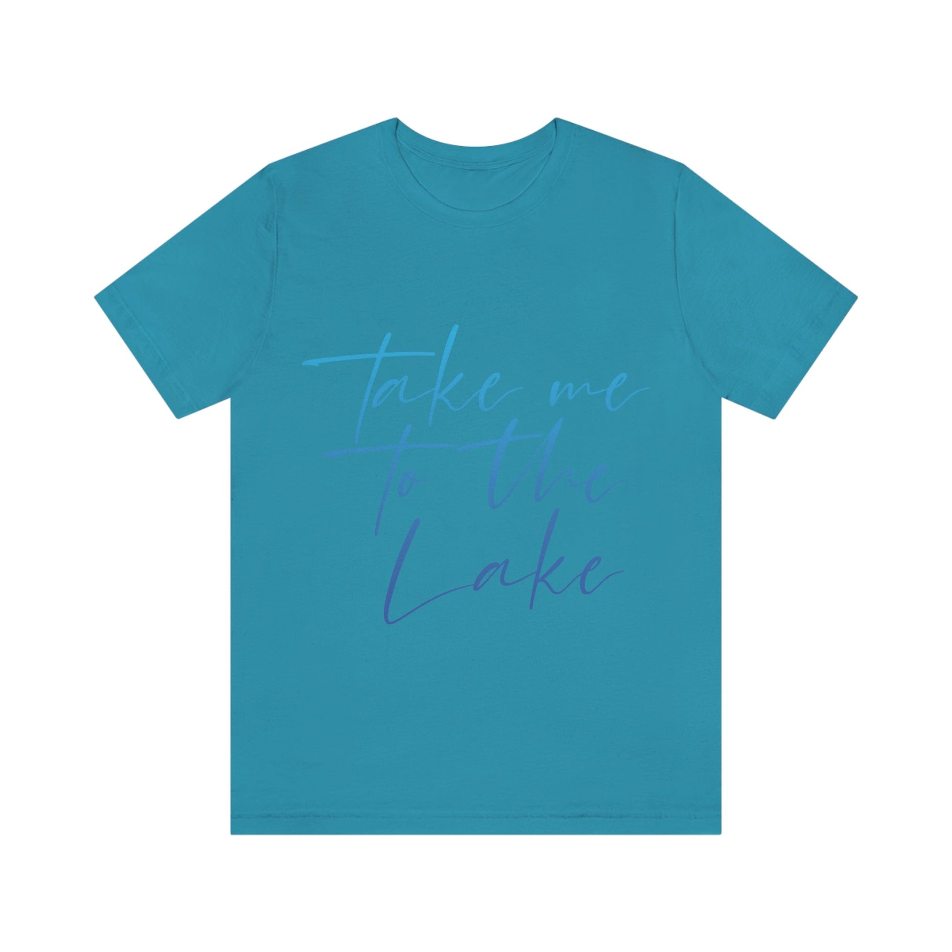 Take Me to the Lake Vacation Landscape Explore Unisex Jersey Short Sleeve T-Shirt Ichaku [Perfect Gifts Selection]