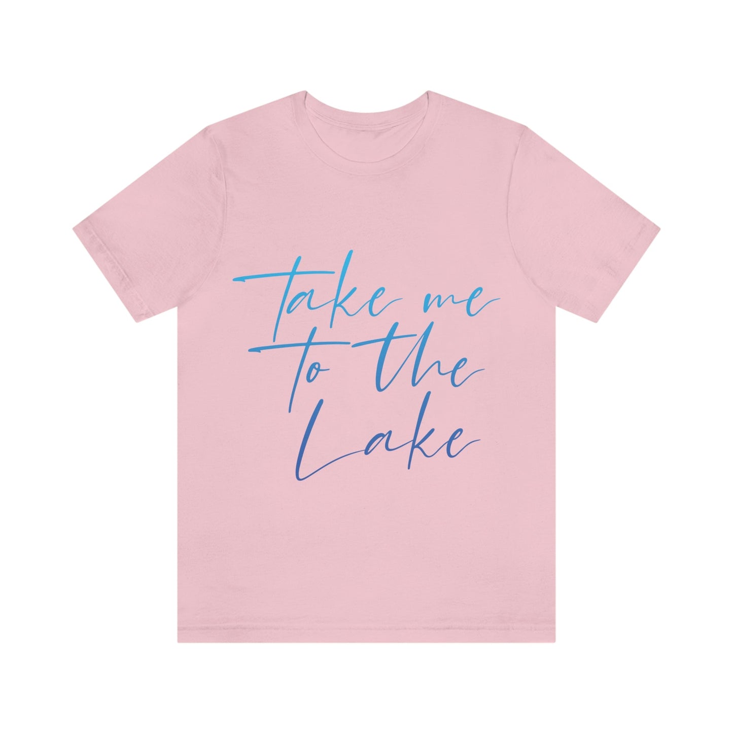 Take Me to the Lake Vacation Landscape Explore Unisex Jersey Short Sleeve T-Shirt Ichaku [Perfect Gifts Selection]