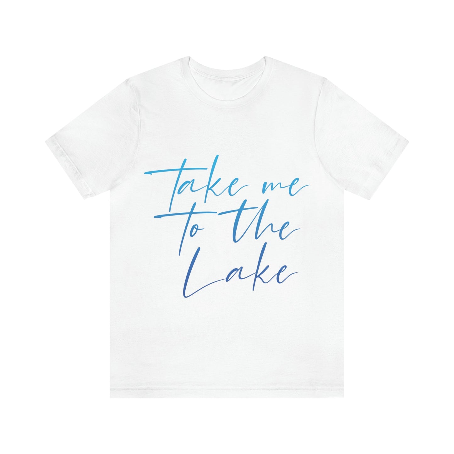 Take Me to the Lake Vacation Landscape Explore Unisex Jersey Short Sleeve T-Shirt Ichaku [Perfect Gifts Selection]