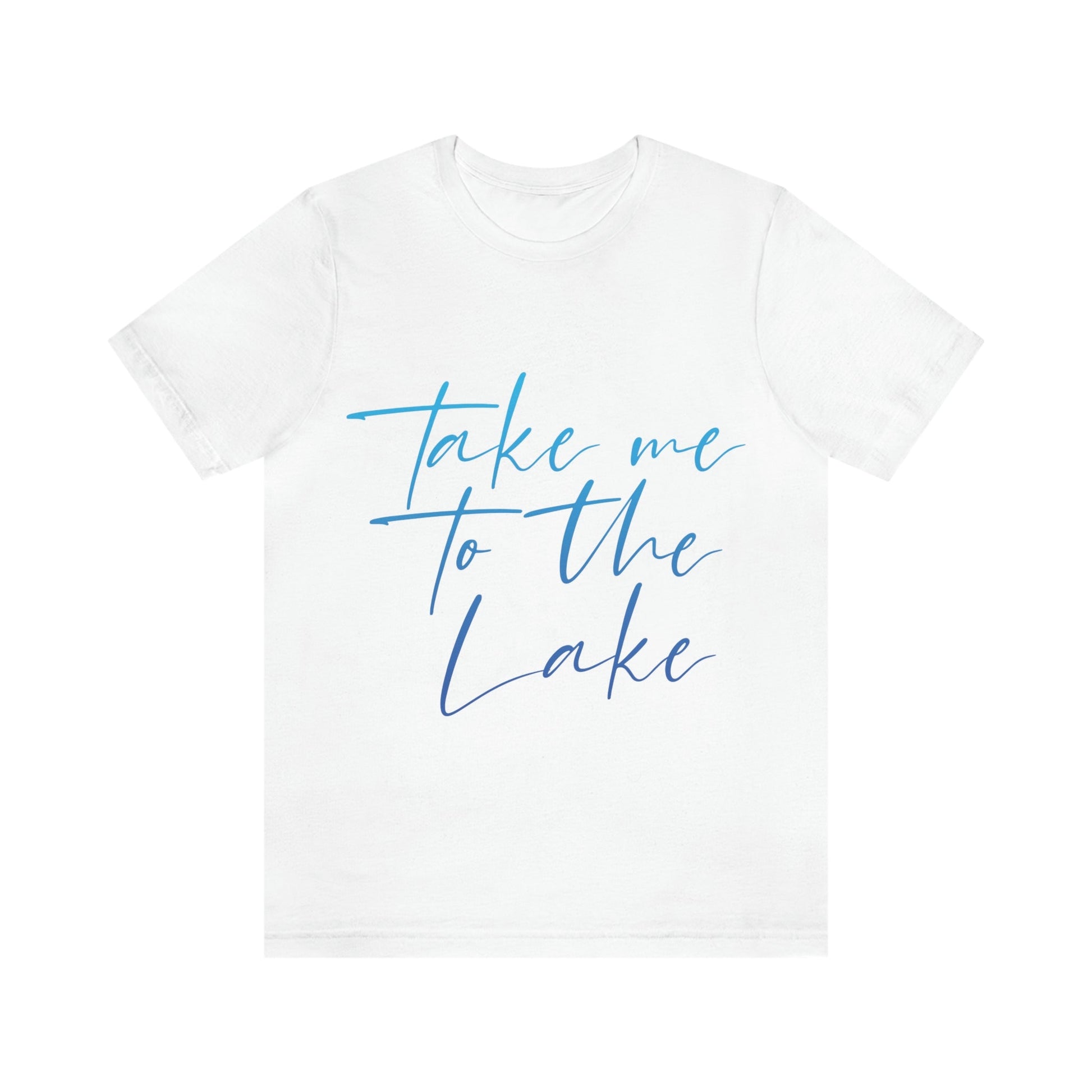 Take Me to the Lake Vacation Landscape Explore Unisex Jersey Short Sleeve T-Shirt Ichaku [Perfect Gifts Selection]